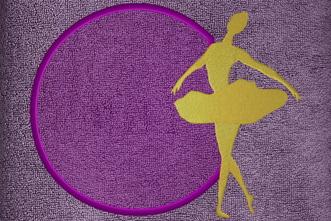 Ballerina embroidery monogram frame Embroidery/Applique DESIGNS embroidery-workshop 