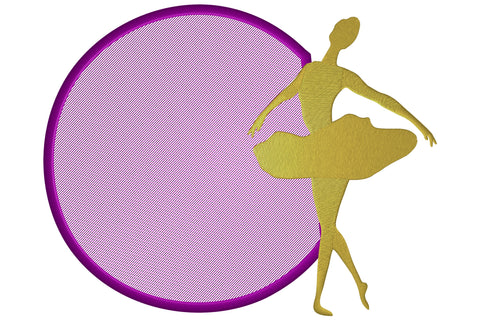 Ballerina embroidery monogram frame Embroidery/Applique DESIGNS embroidery-workshop 