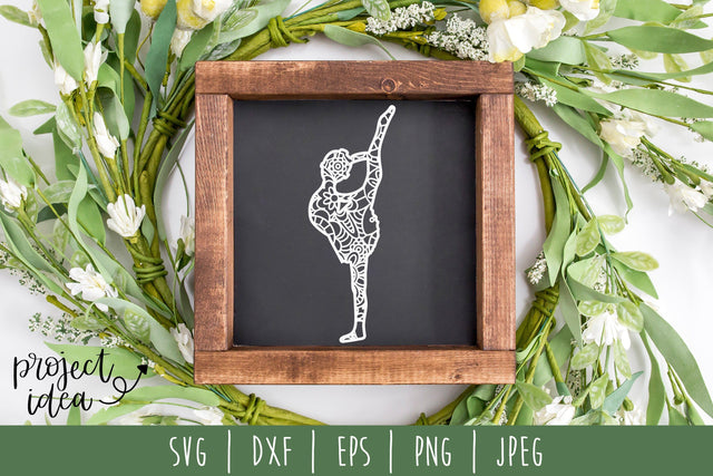 Ballerina Mandala Zentangle SVG SavoringSurprises 