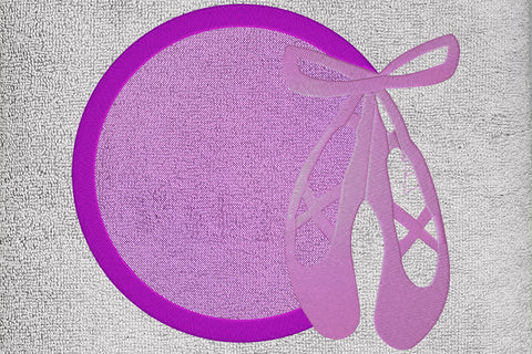 Ballerina shoes embroidery monogram frame Embroidery/Applique DESIGNS embroidery-workshop 