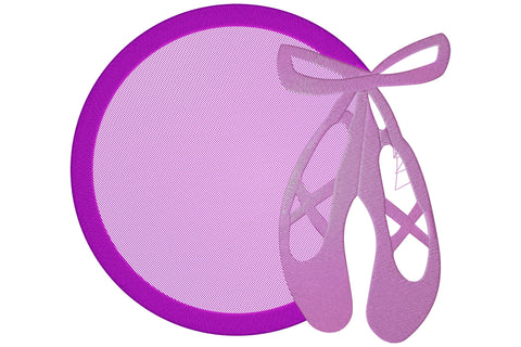 Ballerina shoes embroidery monogram frame Embroidery/Applique DESIGNS embroidery-workshop 