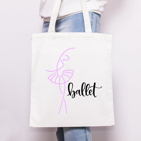 Ballerina Silhouette Ballet Hand Lettered SVG DXF PNG SVG Cursive by Camille 