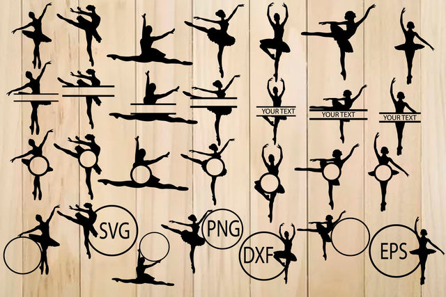 Ballerina Silhouette SVG Yuliya 