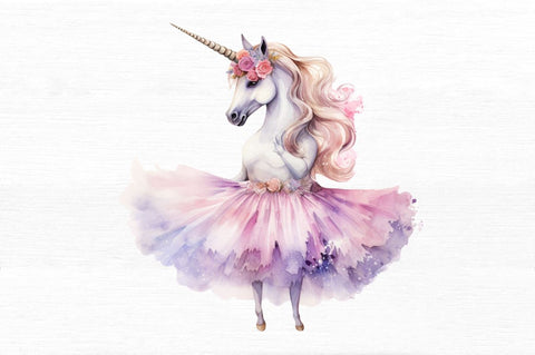 Ballerina Unicorn Clipart Sublimation Regulrcrative 