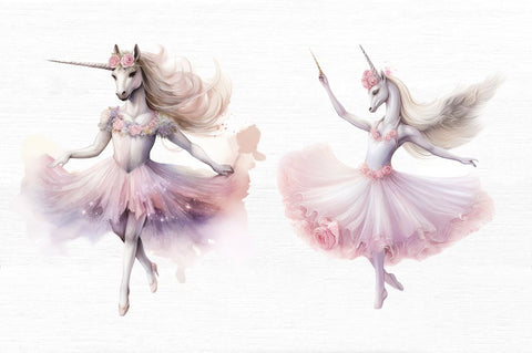 Ballerina Unicorn Clipart Sublimation Regulrcrative 