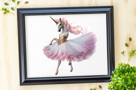 Ballerina Unicorns Clipart Sublimation Regulrcrative 