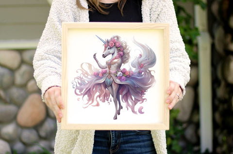 Ballerina Unicorns Clipart Sublimation Regulrcrative 