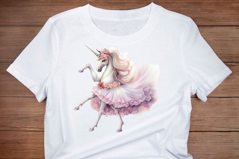 Ballerina Unicorns Clipart Sublimation Regulrcrative 