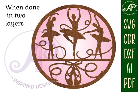 Ballerina wall art sign, SVG file. vector file SVG APInspireddesigns 