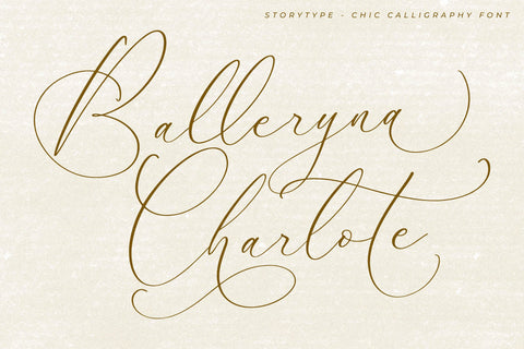 Balleryna Charlote - Chic Calligraphy Font Font Storytype Studio 