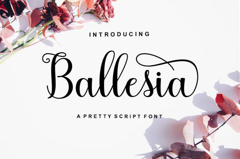 Ballesia Script Font AngelStudio 