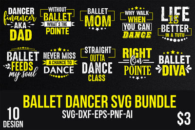 Ballet Dancer Svg Bundle SVG shah alam 