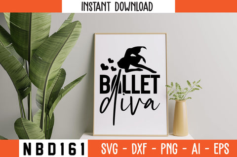 ballet diva Svg Design SVG Nbd161 