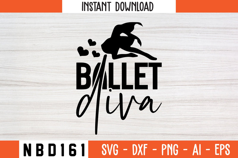 ballet diva Svg Design SVG Nbd161 