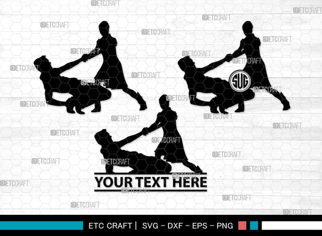 Ballet Monogram, Ballet Silhouette, Ballet SVG, Ballerina Poses Svg, Balle Dancer Svg, Ballerina Svg, SB00339 SVG ETC Craft 