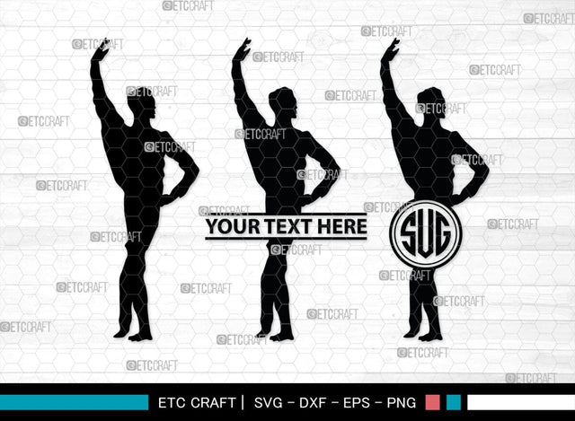 Ballet Monogram, Ballet Silhouette, Ballet SVG, Ballerina Poses Svg, Balle Dancer Svg, Ballerina Svg, SB00339 SVG ETC Craft 