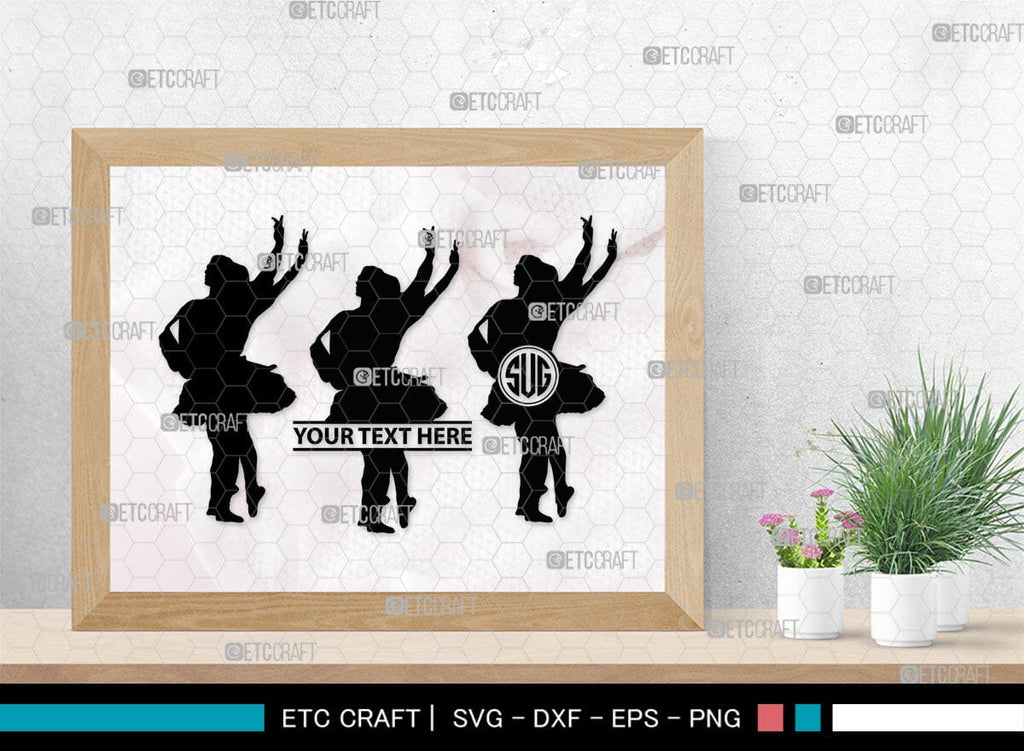 Ballet Monogram, Ballet Silhouette, Ballet SVG, Ballerina Poses Svg ...