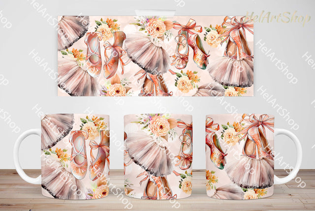Ballet Mug PNG Sublimation | Dance 11Oz Mug Png Sublimation _HelArtShop_ 