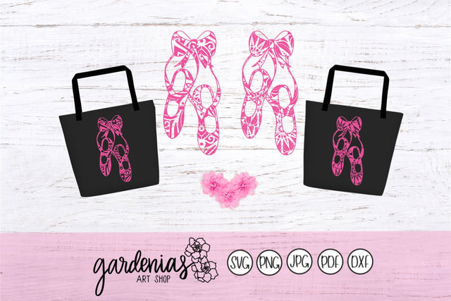 Ballet Shoes Mandala SVG Gardenias Art Shop 