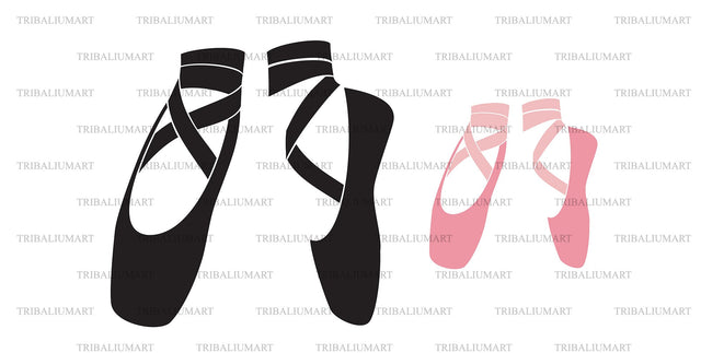Ballet shoes SVG TribaliumArtSF 