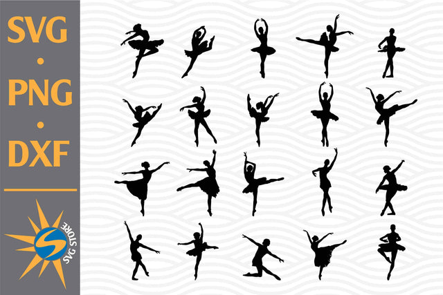 Ballet Silhouette SVG, PNG, DXF Digital Files Include SVG SVGStoreShop 