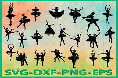 Ballet Silhouettes SVG SVG AlexSVGStudio 