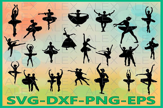 Ballet Silhouettes SVG SVG AlexSVGStudio 