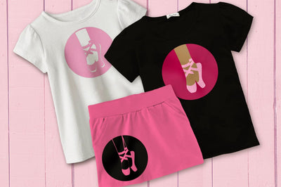Ballet Slipper Circle SVG Designed by Geeks 