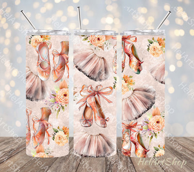 Ballet Tumbler PNG | Dance SKINNY TUMBLER 20oz Png Sublimation _HelArtShop_ 