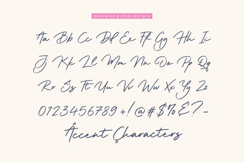 Balletica Handwritten Script Font Font Balpirick 