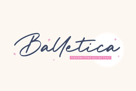 Balletica Handwritten Script Font Font Balpirick 