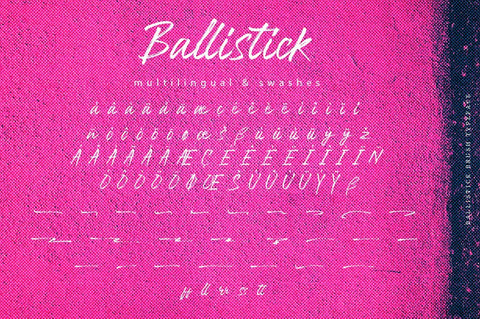 Ballistick - Brush Stroke Font Font Ibey Design 