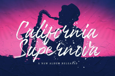 Ballistick - Brush Stroke Font Font Ibey Design 