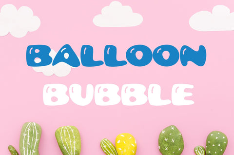 Balloon Bubble Font Font ampersand 