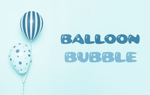 Balloon Bubble Font Font ampersand 