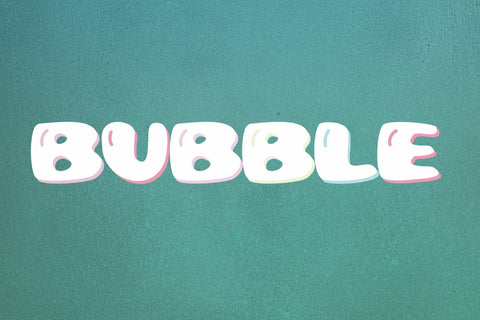 Balloon Bubble Font Font ampersand 