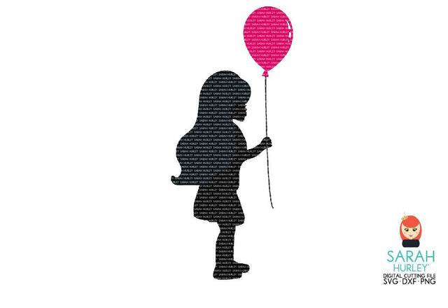 Balloon Girl SVG Sarah Hurley 