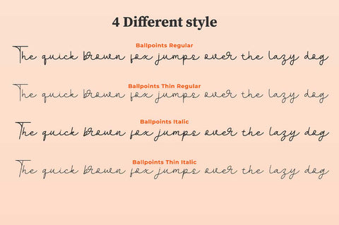 Ballpoints Font Jun Creative 