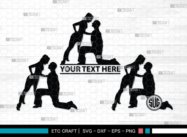 Ballroom Dance Monogram, Ballroom Dance Silhouette, Ballroom Dance SVG, Ballroom Svg, Dance Svg, dancing Svg, SB00340 SVG ETC Craft 
