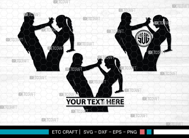 Ballroom Dance Monogram, Ballroom Dance Silhouette, Ballroom Dance SVG, Ballroom Svg, Dance Svg, dancing Svg, SB00340 SVG ETC Craft 