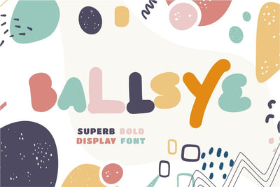 Ballsye - Superb Bold Display Font Font PutraCetol Studio 