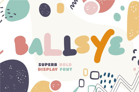 Ballsye - Superb Bold Display Font Font PutraCetol Studio 