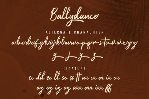 Ballydance - Handwritten Script Font Font Ibey Design 
