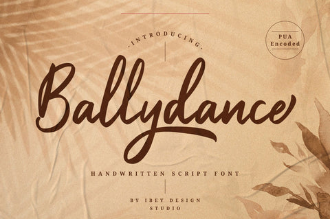 Ballydance - Handwritten Script Font Font Ibey Design 