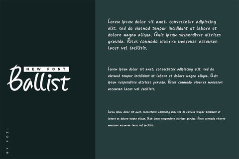 Ballyst Font twinletter 