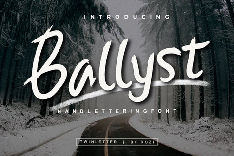 Ballyst Font twinletter 