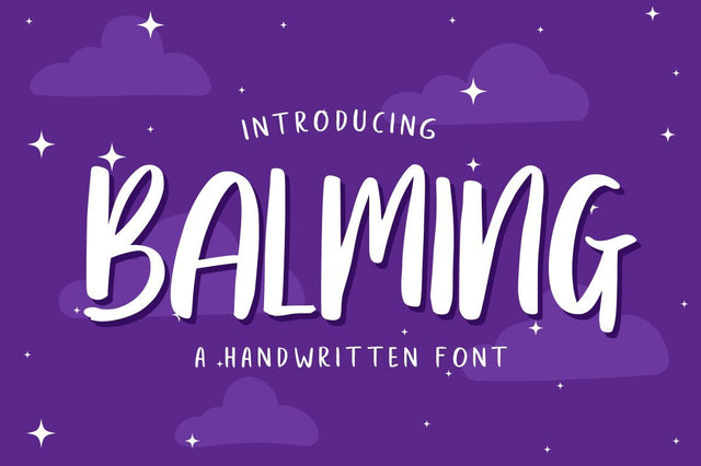 Balming - Fun brush font Font Vultype Co 