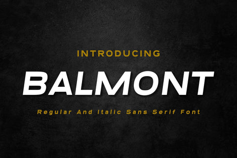 Balmont Font Madatype Studio 