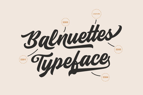 Balnuettes - Delicate Script Font ahweproject 