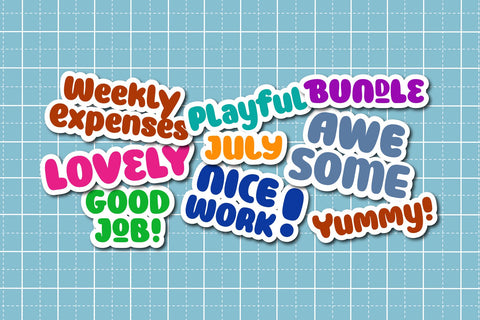 Baloon Everyday - Layered Font Font Arterfak Project 